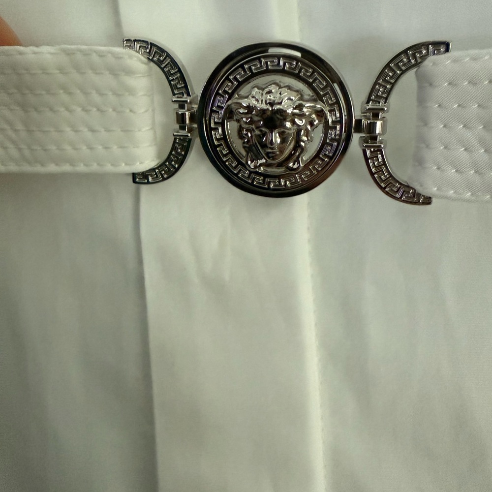 Versace sangallo embroidered shirt dress IT 40 - Picture 4 of 10